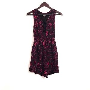 Urban Outfitters Ecote Red & Black Floral Dress